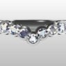 Custom Made Seven Stone V-Shape Wedding Ring SB3075 image 1