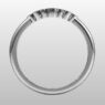 Custom Made Seven Stone V-Shape Wedding Ring SB3075 image 3