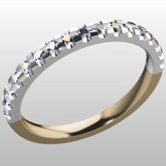 Custom Made Shared Claw Diamond Set Wedding Ring SB2893 image 2