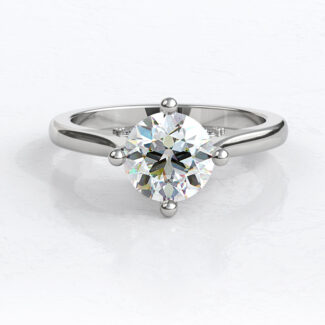Custom Made Side Stone Engagement Ring SB2460 image 1