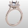 Custom Made Side Stone Engagement Ring SB2511 image 2