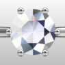 Custom Made Six-Claw Round Solitaire Engagement Ring SB2345 image 1