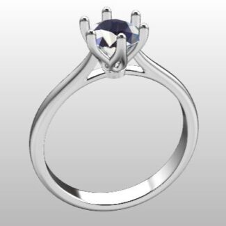 Custom Made Six Claw Round Solitaire SB2869 image 2