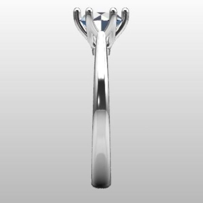 Custom Made Six Claw Round Solitaire SB2869 image 4