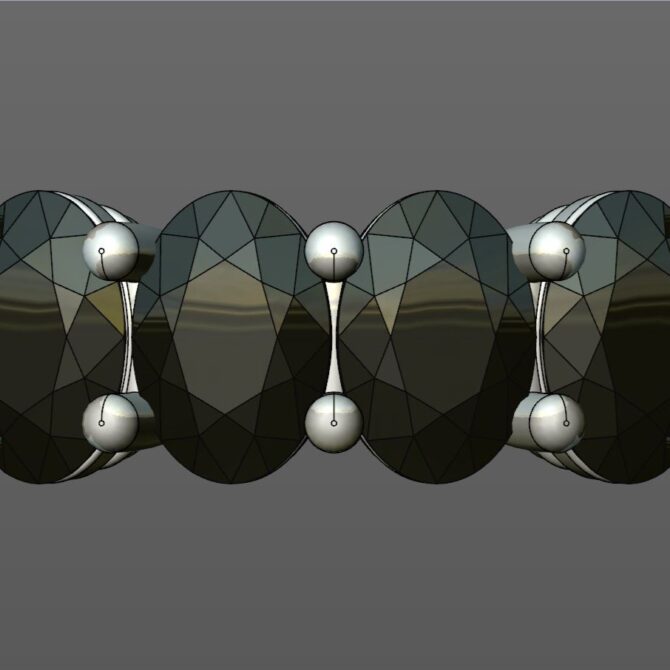 Custom Made Six Stone Eternity Ring SB2145 image 1