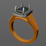 Custom Made Split Band Side Stone Engagement Ring SB2289 image 2
