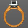 Custom Made Split Band Side Stone Engagement Ring SB2289 image 3