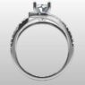 Custom Made Swirl Side Stone Engagement Ring SB2275 image 3