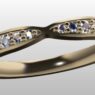 Custom Made Tapered Diamond Set Wedding Ring SB2960 image 2