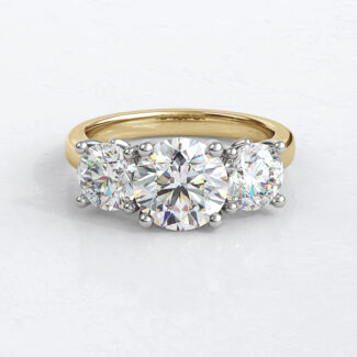 Custom Made Three Stone Engagement Ring SB2754 image 1