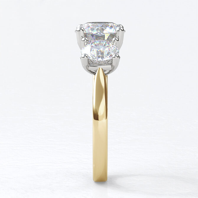 Custom Made Three Stone Engagement Ring SB2754 image 3