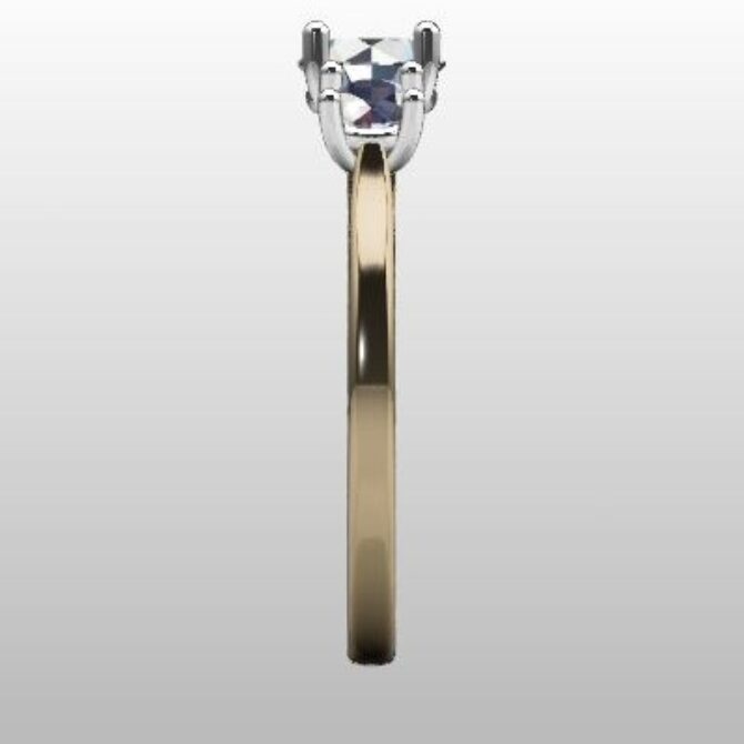 Custom Made Three Stone Engagement Ring SB2887 image 4