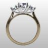 Custom Made Three Stone Engagement Ring SB3045 image 3