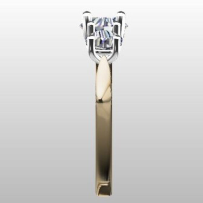 Custom Made Three Stone Engagement Ring SB3076 image 4