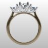 Custom Made Three Stone Engagement Ring SB3103 image 3