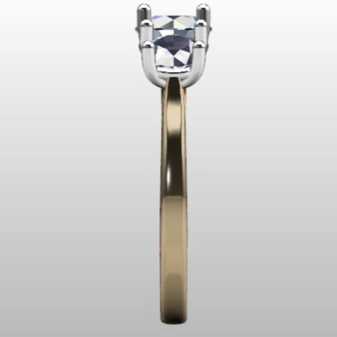 Custom Made Three Stone Engagement Ring SB3103 image 4