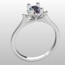 Custom Made Three Stone Oval Cut Engagement Ring SB3093 image 2