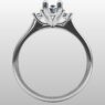 Custom Made Three Stone Oval Cut Engagement Ring SB3093 image 3