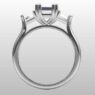 Custom Made Trilogy Engagement Ring SB2495 image 3