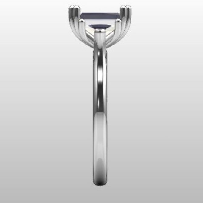 Custom Made Trilogy Engagement Ring SB2495 image 4