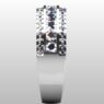 Custom Made Triple Row Diamond Set Wedding Ring SB2927 image 4