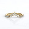 Custom Made V-Shape Diamond Set Wedding Ring SB2891 image 1