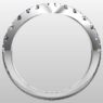 Custom Made V-Shape Diamond Set Wedding Ring SB3216 image 3