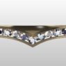 Custom Made V-Shaped Diamond Set Wedding Ring SB2587 image 1