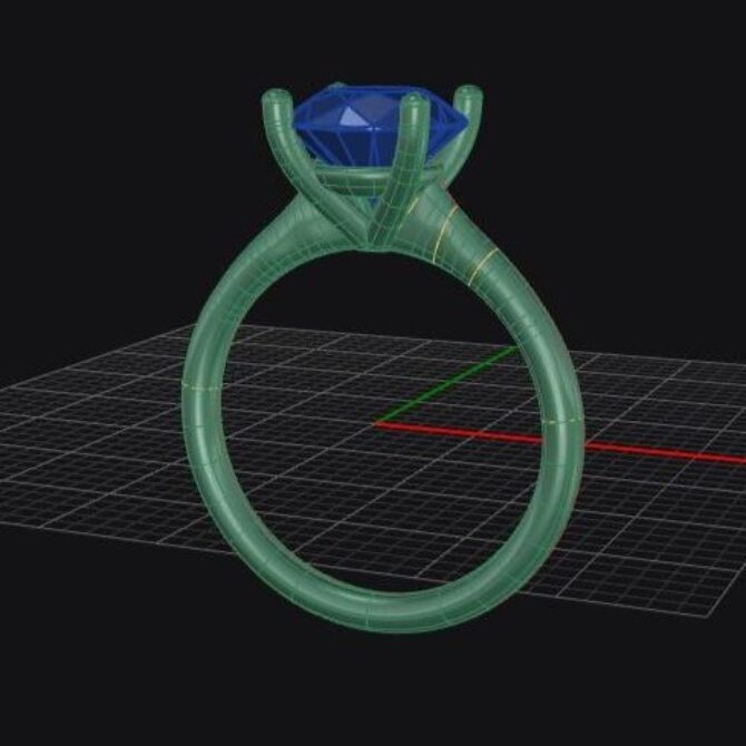 Custom made bar set round cut solitaire engagement ring sb4249 quick image 02