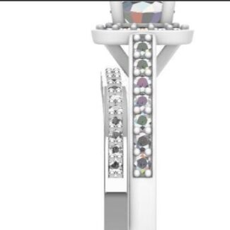 Custom made curved diamond set wedding ring SB4145 quick image 04