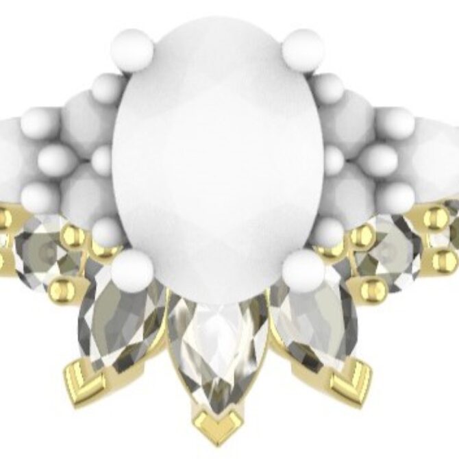 Custom made curved diamond set wedding ring SB4379 V2 quick image 01