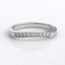 Custom made curved diamond set wedding ring sb4176 image 03
