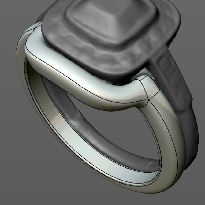 Custom made curved plain wedding ring SB2238 quick image 02