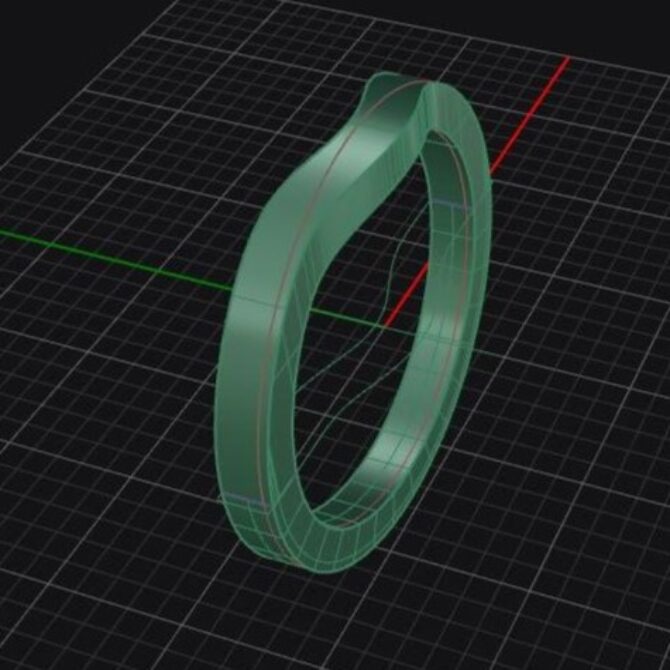 Custom made curved plain wedding ring sb4197 quick image 02