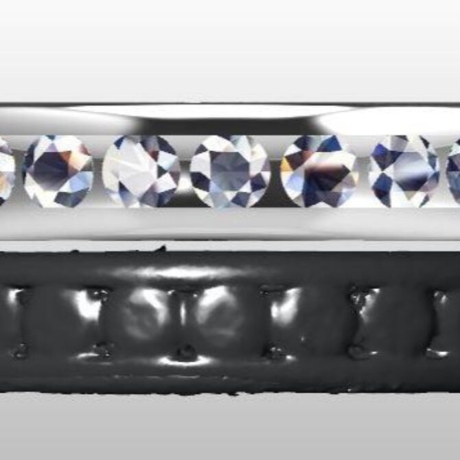 Custom made diamond set wedding ring SB2688 quick image 01