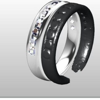 Custom made diamond set wedding ring SB2688 quick image 02