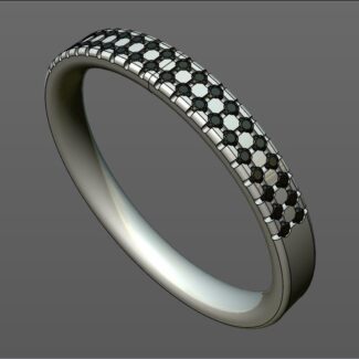 Custom made diamond set wedding ring SB4227 quick image 02