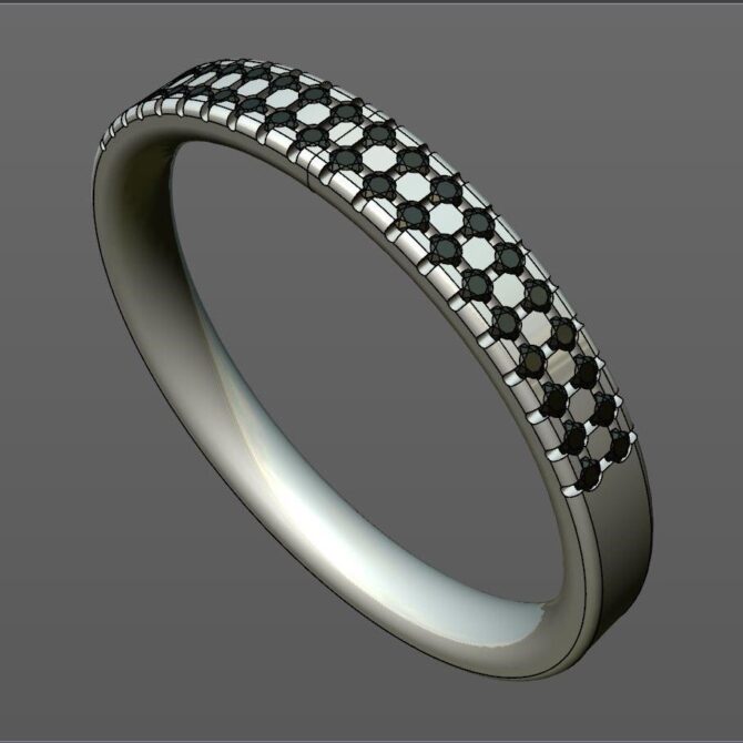 Custom made diamond set wedding ring SB4227 quick image 02