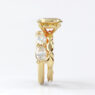 Custom made diamond set wedding ring sb4483 with engagement ring image 01