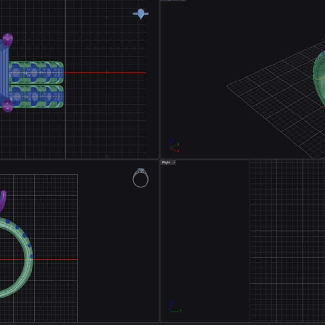 Custom made emerald cut side stone engagement ring sb4397 with matching wedding ring sb4398 quick image