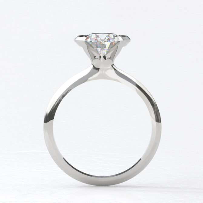 Custom made half bezel round cut engagement ring sb4472 v2 image 01