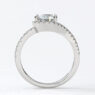 Custom made half split round cut side stone engagement ring sb4169 image 02