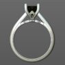 Custom made heart bridge tulip round cut solitaire engagement ring SB2218 quick image 03