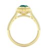 Custom made mill grain oval cut emerald engagement ring SB4259 quick image 03