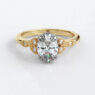 Custom made mill grain oval cut side stone and hidden halo engagement ring sb4128 v2 image 03