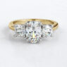 Custom made oval cut and round cut three stone engagement ring sb2204-image-3