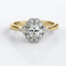 Custom made oval cut floral halo engagement ring sb2185-image-3