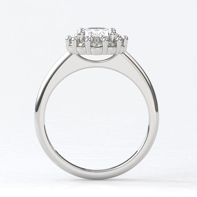 Custom made oval cut floral halo engagement ring sb2695-image-1