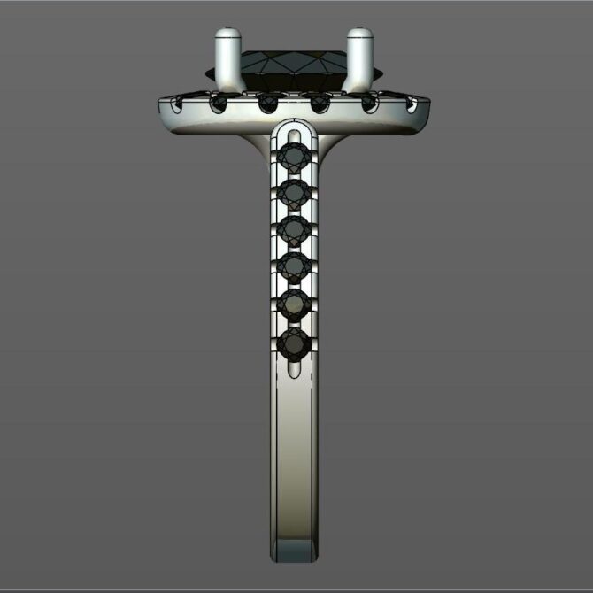 Custom made oval cut halo and side stone engagement ring SB2159 quick image 04