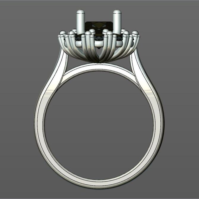 Custom made oval cut halo engagement ring SB2192 v4 quick image 03